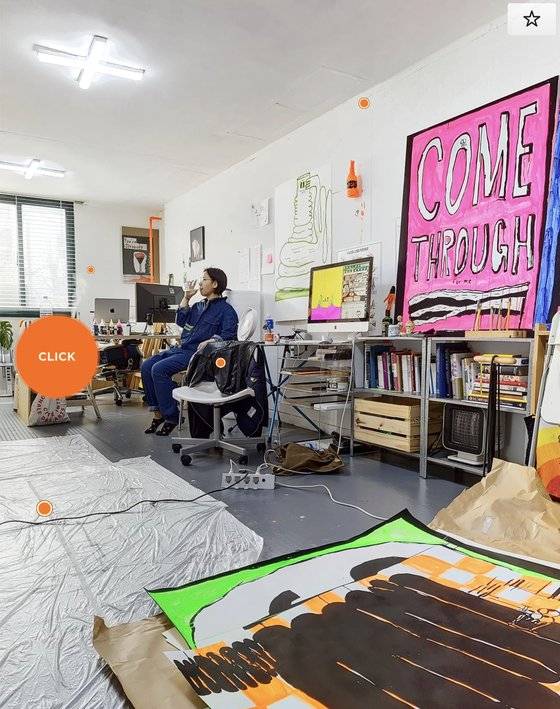 시각예술가 플랫폼 ‘보글맨션’에 마련된 심래정 작가의 작업실. [사진 보글맨션]