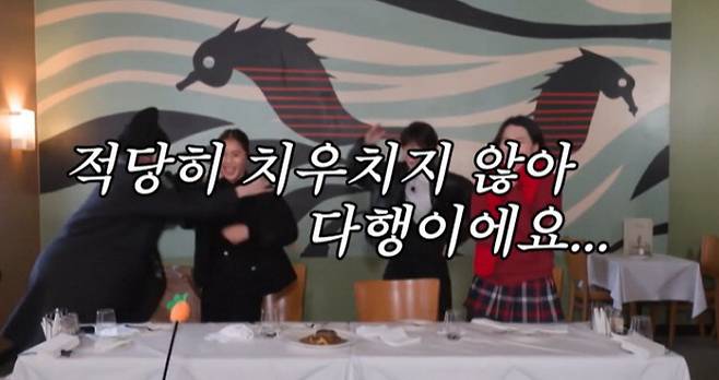 아슬하게 논란의 축을 비켜간 미미의 정답에 제작진은 이런 자막으로 응답했다. tvN 제공