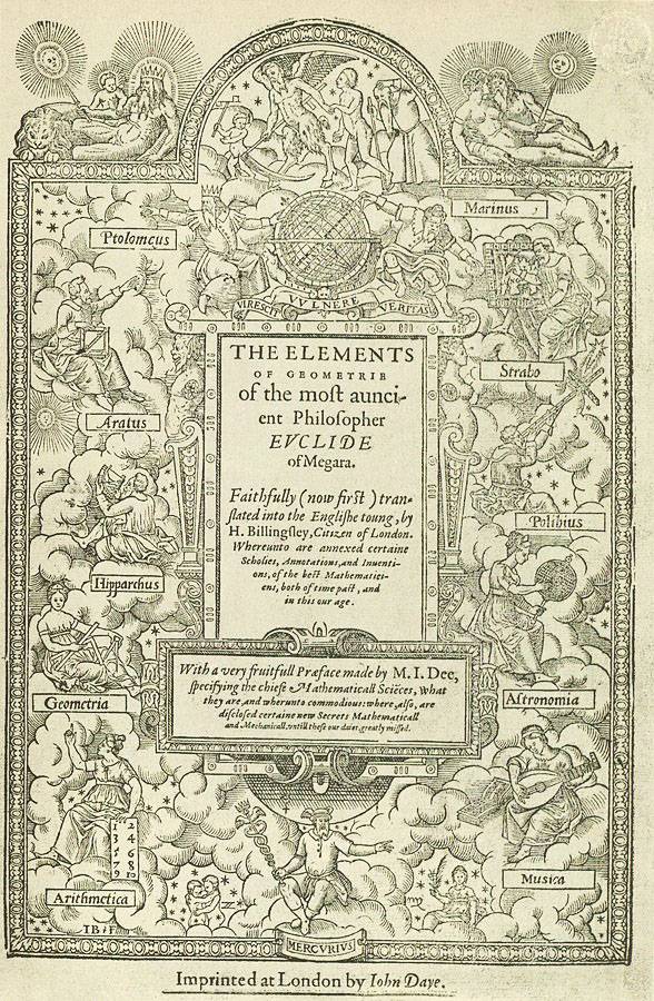 총 13권으로 구성된 에우클레이데스 <원론>은 수학 발전에 지대한 영향을 준 책이다.Charles Thomas-Stanford(w)