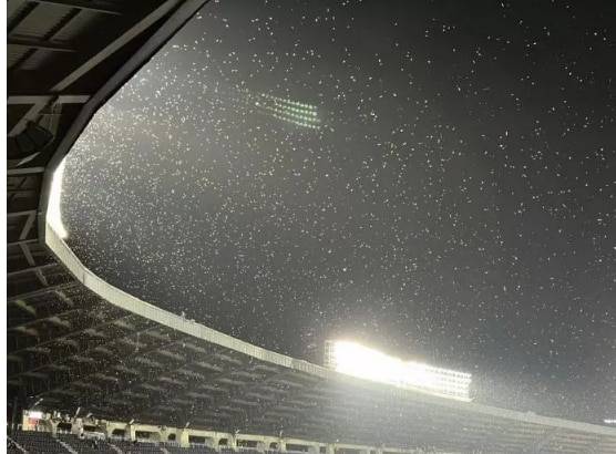 18일 잠실 야구장 모습. [트위터]