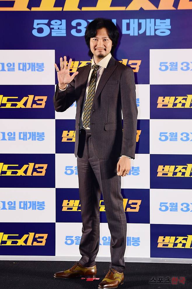 영화 '범죄도시3' 언론시사회에 참석한 배우 아오키 무네타카. ⓒ이혜영 기자 lhy@hankooki.com