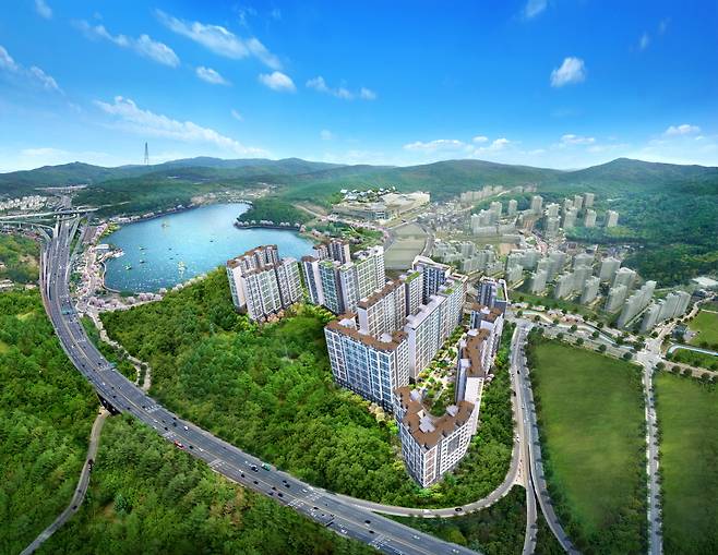 백운호수 푸르지오 숲속의 아침 조감도/사진제공=엠디엠플러스