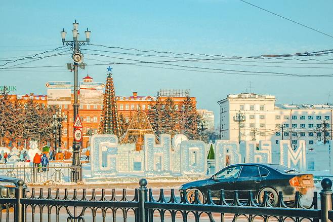 러시아 하바롭스크 레닌 광장