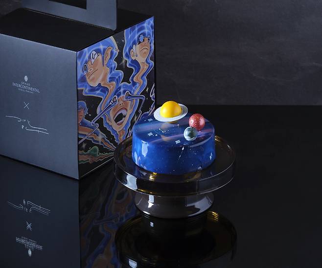 인터컨티넨탈 파르나스 ‘갤럭시84’ 케이크.[사진제공=파르나스호텔]