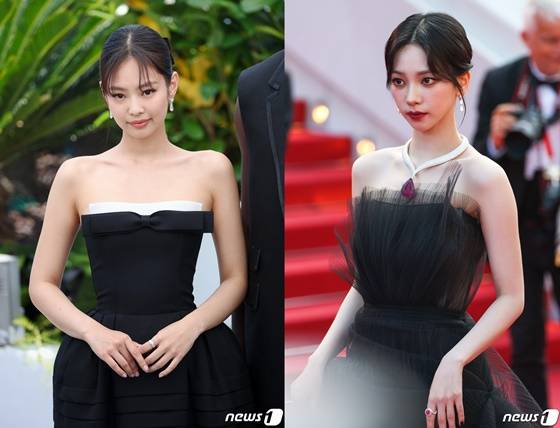제니(왼쪽), 카리나/사진=뉴스1