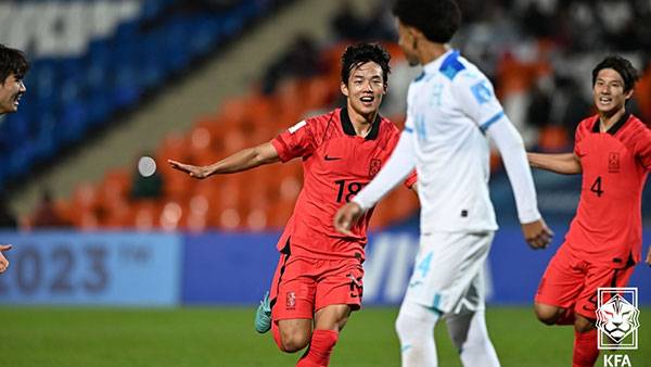 동점골 넣은 박승호 [대한축구협회 제공]