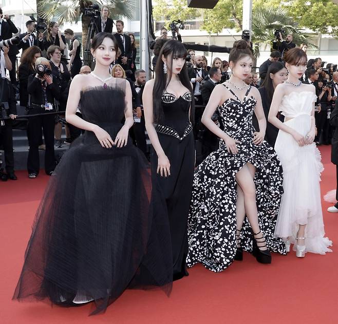 Aespa attended the 76th Cannes International Film Festival held in Cannes, France, as the ambassadors of Chopard on Wednesday. (SM Entertainment)
