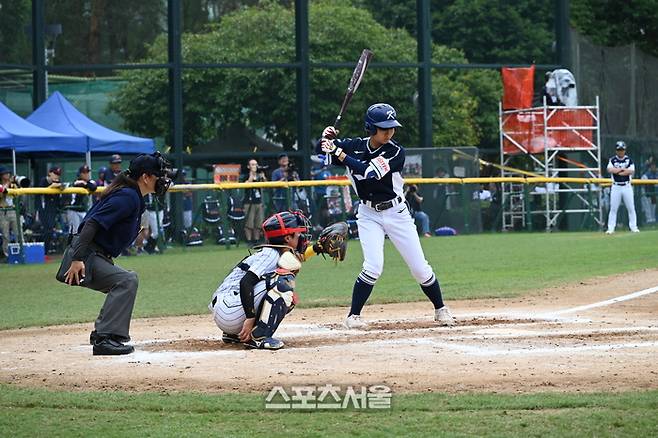 여자야구 국가대표팀 박민성이 26일 일본과 경기에 나서고 있다. 람틴(홍콩) | 황혜정기자. et16@sportsseoul.com