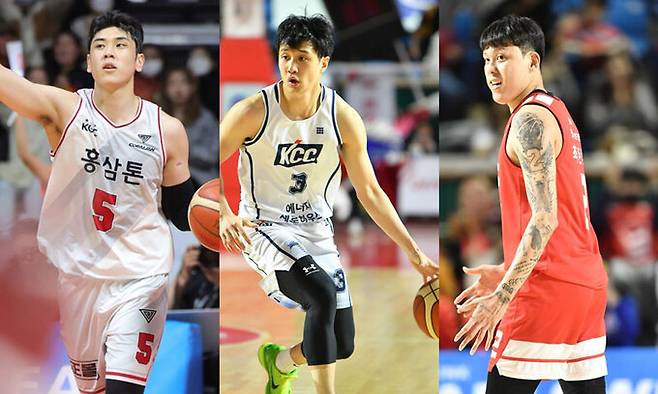 변준형, 허웅, 최준용.(왼쪽부터)