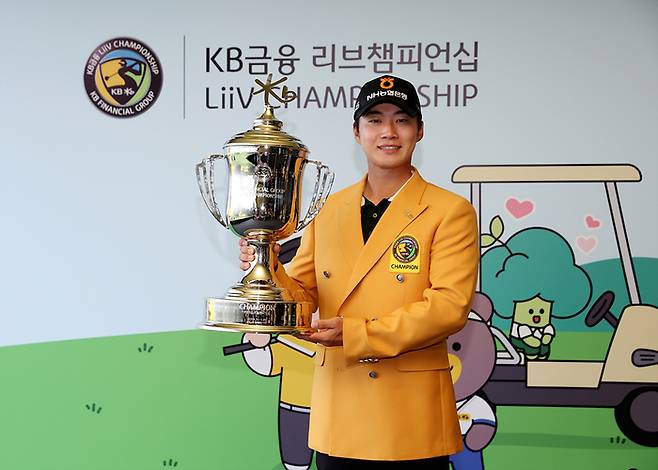 김동민이 28일 경기도 이천시 블랙스톤 골프클럽에서 열린 KPGA 코리안투어 KB금융 리브챔피언십에서 우승을 차지했다. 제공 | KPGA