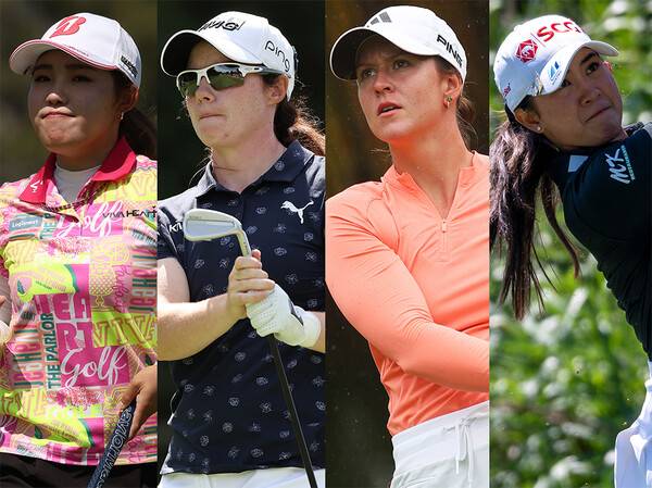2023년 미국여자프로골프(LPGA) 투어 뱅크 오브 호프 매치플레이 4강전에 진출한 후루에 아야카, 리오나 매과이어, 린 그랜트, 파자리 아난나루칸. 사진제공=ⓒAFPBBNews = News1