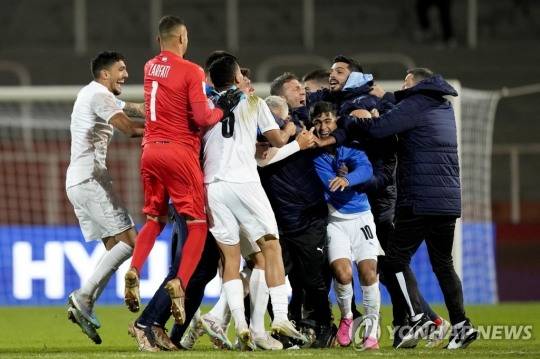 FIFA U-20 월드컵 본선 첫 출전에서 16강에 진출한 이스라엘[AP=연합뉴스]