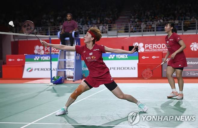 여자복식 이소희(왼쪽)-백하나 조 [신화=연합뉴스]