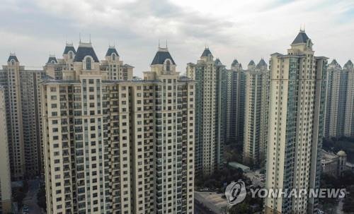 중국 부동산 개발업체 헝다의 장쑤성아파트 건설 현장. 사진 = AFP 연합뉴스