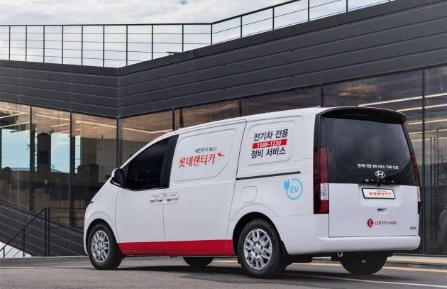 롯데오토케어 방문 EV충전 서비스.  /롯데렌탈 제공