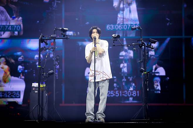 BTS rapper Suga holds his solo concert tour "D-Day" at ICE BSD in Jakarta, Indonesia, on Friday to Sunday. (Big Hit Music)
