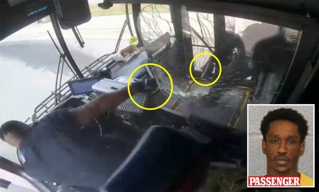 미국 남부 노스캐롤라이나주 버스 안에서 운전자와 승객 간의 총격전이 벌어졌다. 승객이자 용의자 토비아스. / 사진=미국 CNN 캡처