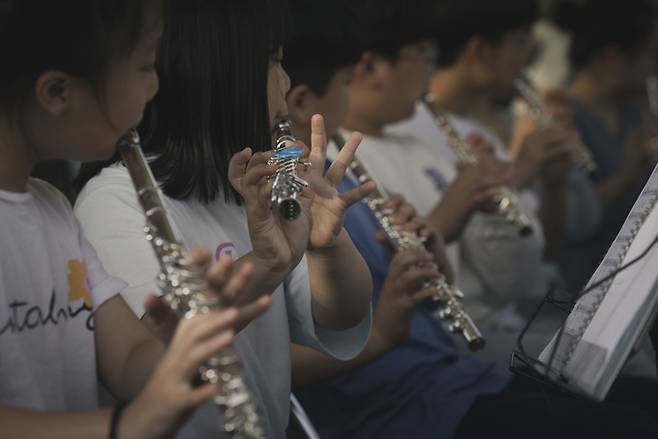 강원도 평창군 방림면 계촌리에서 열린 ‘제9회 계촌클래식축제’ 공연 현장. 현대차 정몽구재단 제공