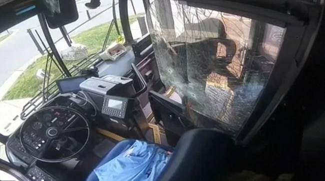 사건 당시 운전석의 모습