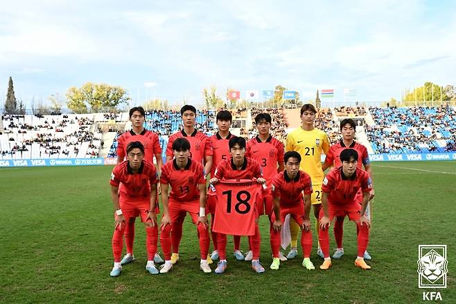 감비아전 한국 대표팀 베스트11.  /사진=대한축구협회 제공