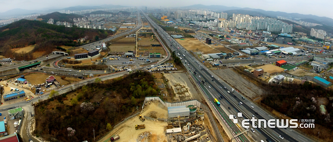 경기용인 플랫폼시티 사업 대상지 부지 전경