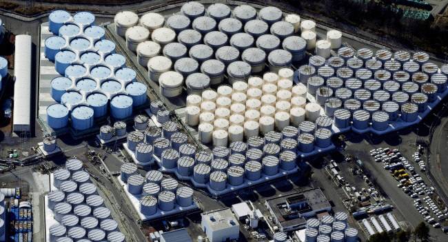 일본 도쿄전력 후쿠시마 원자력발전소의 오염수 저장 탱크. 로이터연합뉴스