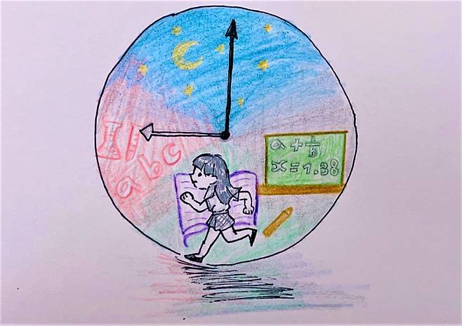 아동의 일상을 담은 그림 (굿네이버스 아동권리모니터링단 굿모션 단원 참여). 굿네이버스 제공