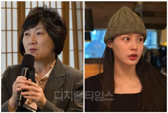 조기숙(왼쪽) 이화여자대학교 국제대학원 교수와 조국 전 법무부 장관 딸 조민씨. <디지털타임스 DB>