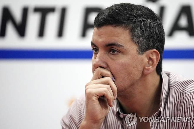 산티아고 페냐 파라과이 대통령 당선인 [AP 연합뉴스 자료사진. 재판매 및 DB 금지]