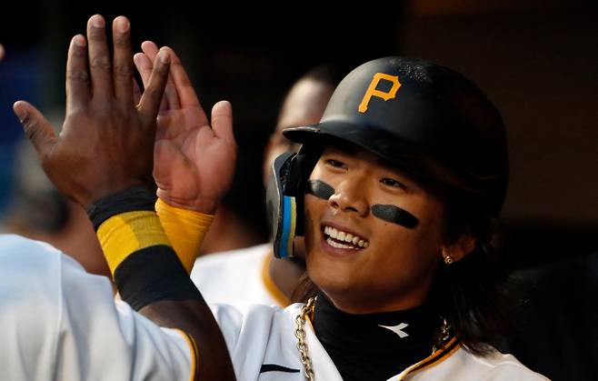 배지환이 3타수 2안타로 활약하며 그의 소속팀인 피츠버그가 2연승을 달렸다. /사진=로이터