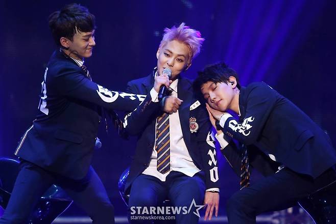 엑소 첸(왼쪽붙) 시우민 백현 /사진=스타뉴스