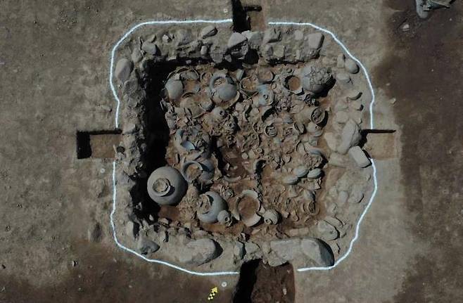 단독 부장곽 모습  [문화재청 제공. 재판매 및 DB 금지]