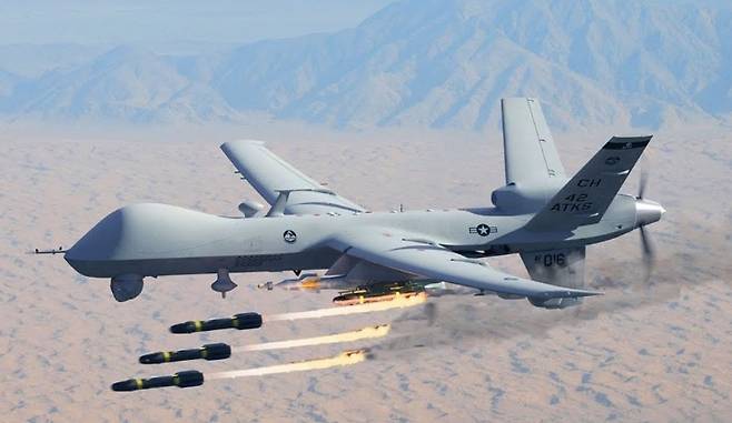 미군이 운용하는 MQ-9 Reaper 드론 자료사진