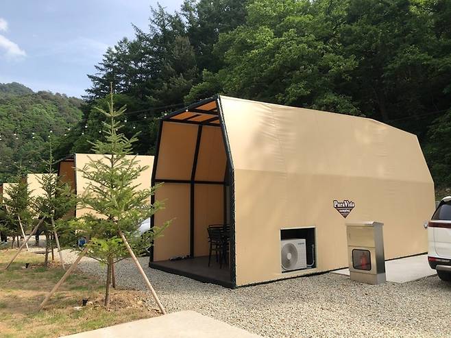 인제 햇살 글램핑장. 사진|강석봉 기자