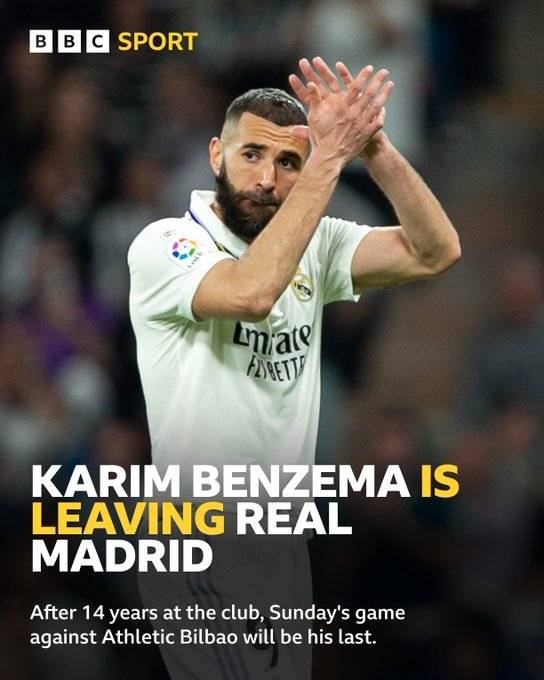 ▲ 카림 벤제마가 레알 마드리드를 떠난다. ⓒBBC