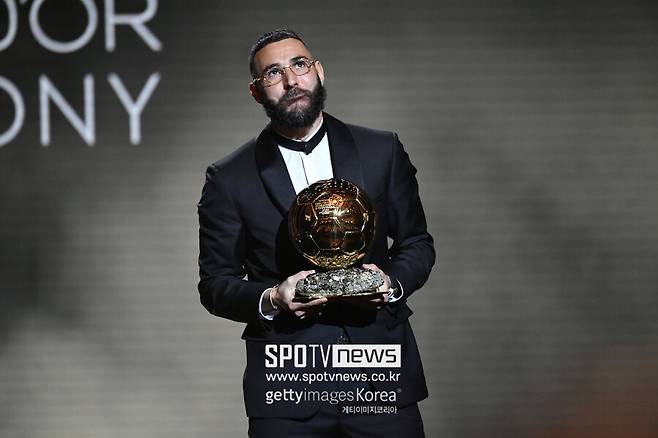 ▲ 지난해 발롱도르를 수상한 카림 벤제마.