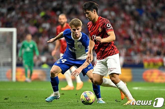 올 시즌을 6골6도움으로 마무리한 이강인. ⓒ AFP=뉴스1