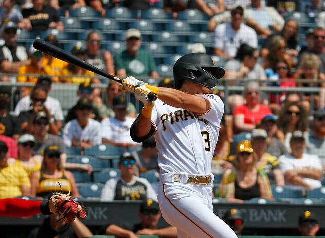 배지환은 규정타석까지 8개가 부족하다. AFP연합뉴스