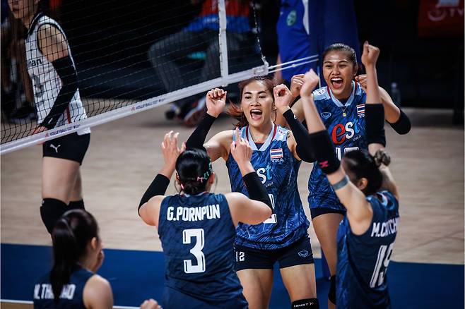 태국 여자배구 대표팀. /FIVB