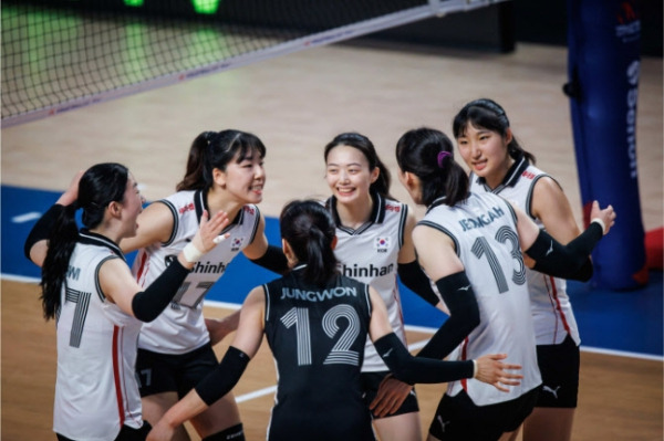 한국 여자배구 대표팀. 사진=FIVB