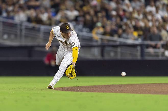 ▲ 골드글러브 유력 후보라는 평가를 받고 있는 김하성 ⓒ 샌디에이고 파드리스