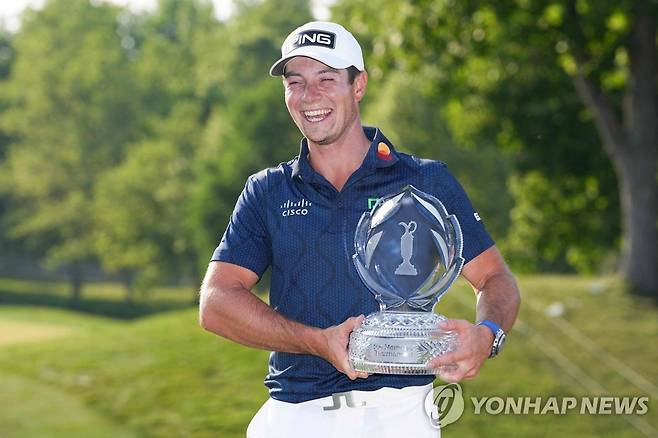 우승 후 기뻐하는 호블란 [AFP=연합뉴스]