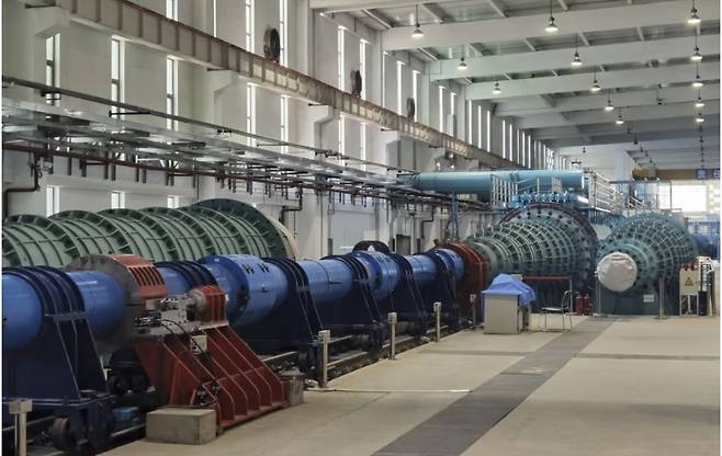 중국 베이징 북부에 최근 완공된 것으로 알려진 ‘JF-22’. 세계에서 가장 크고 빠른 풍동으로 알려졌다. 중국중앙TV(CCTV) 캡처.