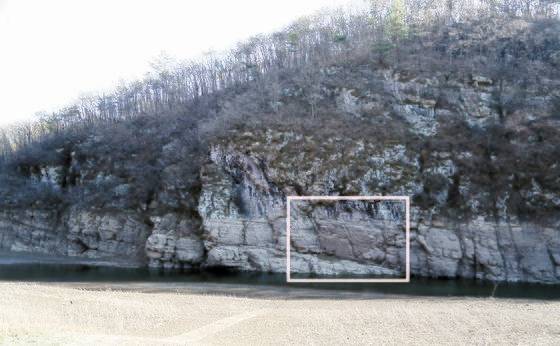 물 밖으로 나온 반구대암각화. 연합뉴스