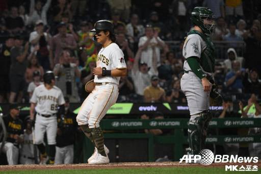배지환은 이날 공수에서 활약했다. 사진(美 피츠버그)=ⓒAFPBBNews = News1