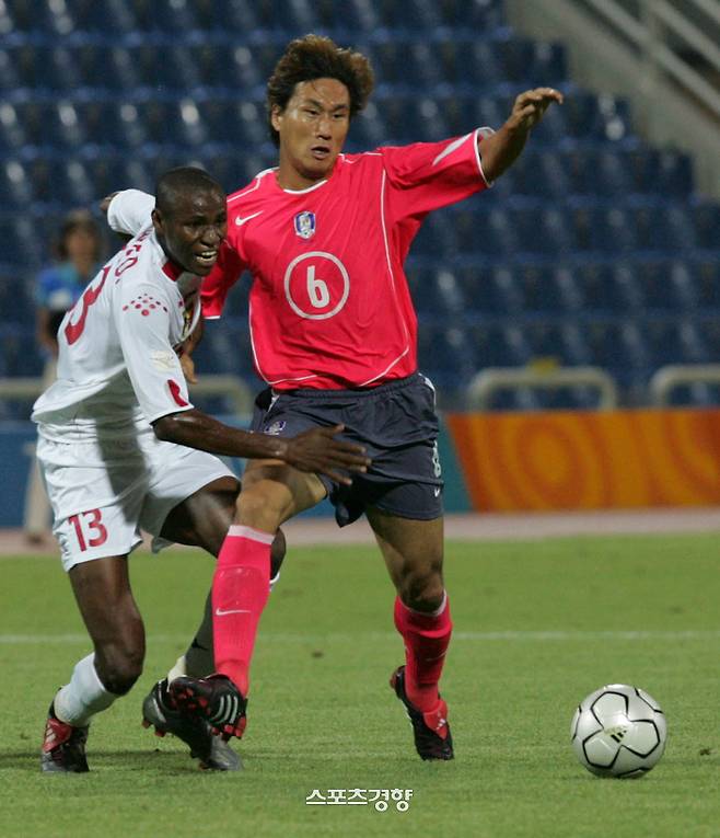 고 유상철의 국가대표팀 시절. 경향신문 자료사진