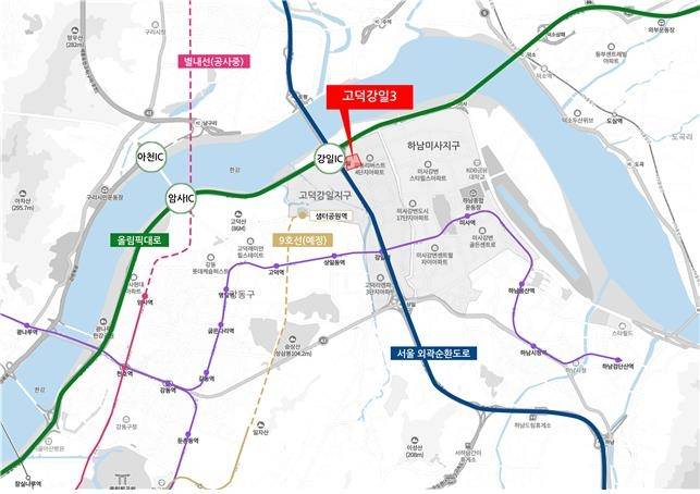 고덕강일 3단지 위치도  [국토교통부 제공]