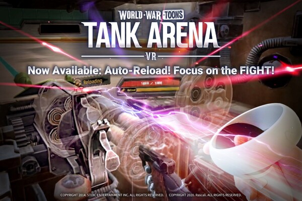 월드워툰즈: 탱크 아레나 VR 메인화면. 사진=스토익엔터