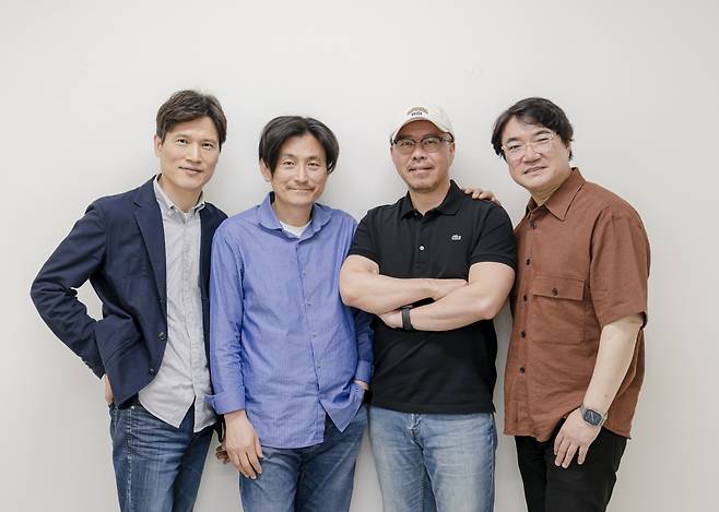 한승석(작창), 이성열(연출), 김은성(극본), 원일(작곡)(왼쪽부터). [국립극장 제공]