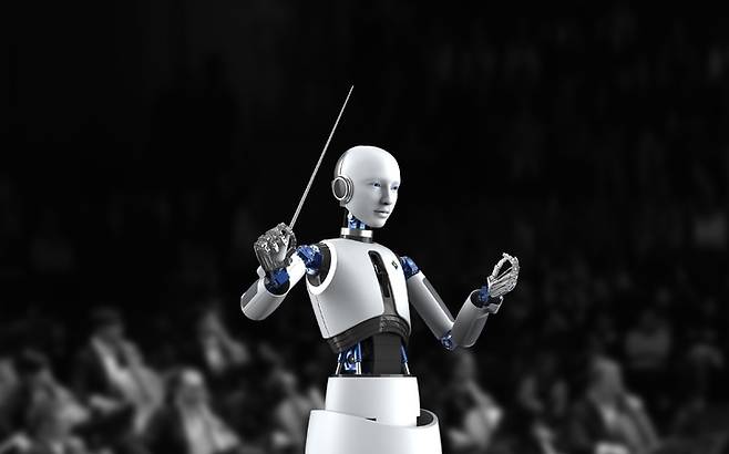 국내 최초 로봇 지휘자 에버. (사진=국립국악관현악단 제공) photo@newsis.com *재판매 및 DB 금지